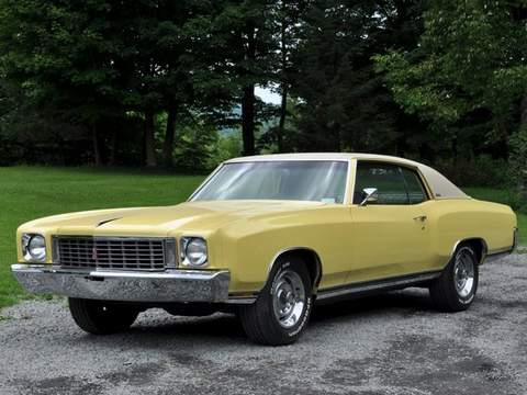 Chevrolet (Шевроле)Monte Carlo 1 поколение  [2-й рестайлинг] купе 5.7 MT 1972–1972