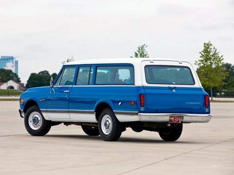 Chevrolet (Шевроле)Suburban 7 поколение  [рестайлинг] внедорожник 4.8 3MT Fully Synchronized 1971–1972