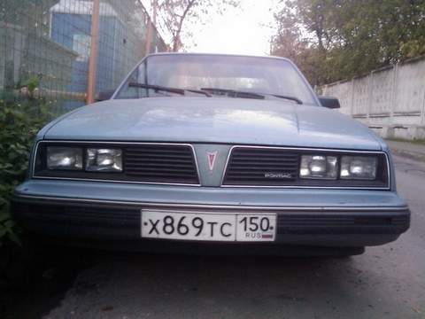 Pontiac (Понтиак)6000 1 поколение  [рестайлинг] седан 2.5 AT 1985–1986